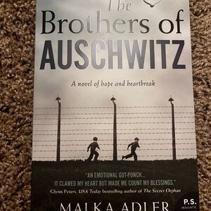 The Brothers of Auschwitz by Malka Adler - Black and White Cover